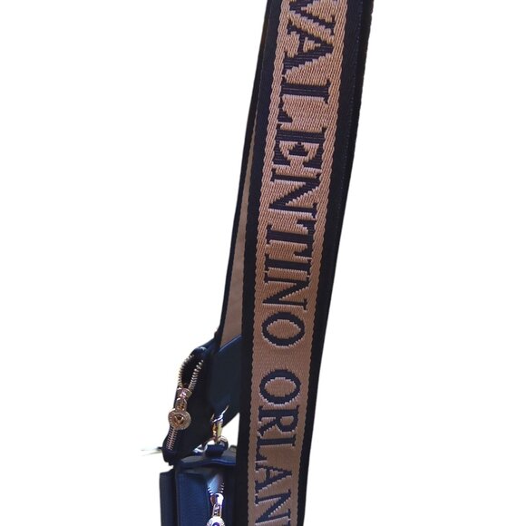 Valentino Orlandi NEW Black 2 pc Vegan Leather Crossbody  Bag & Pouch $199 - Picture 6 of 14